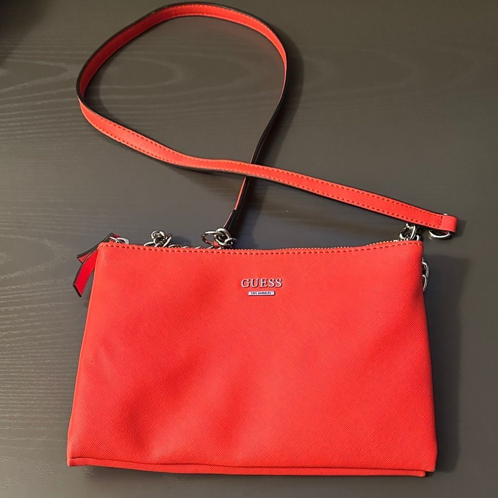 GUESS Vibrant Orange Crossbody Bag